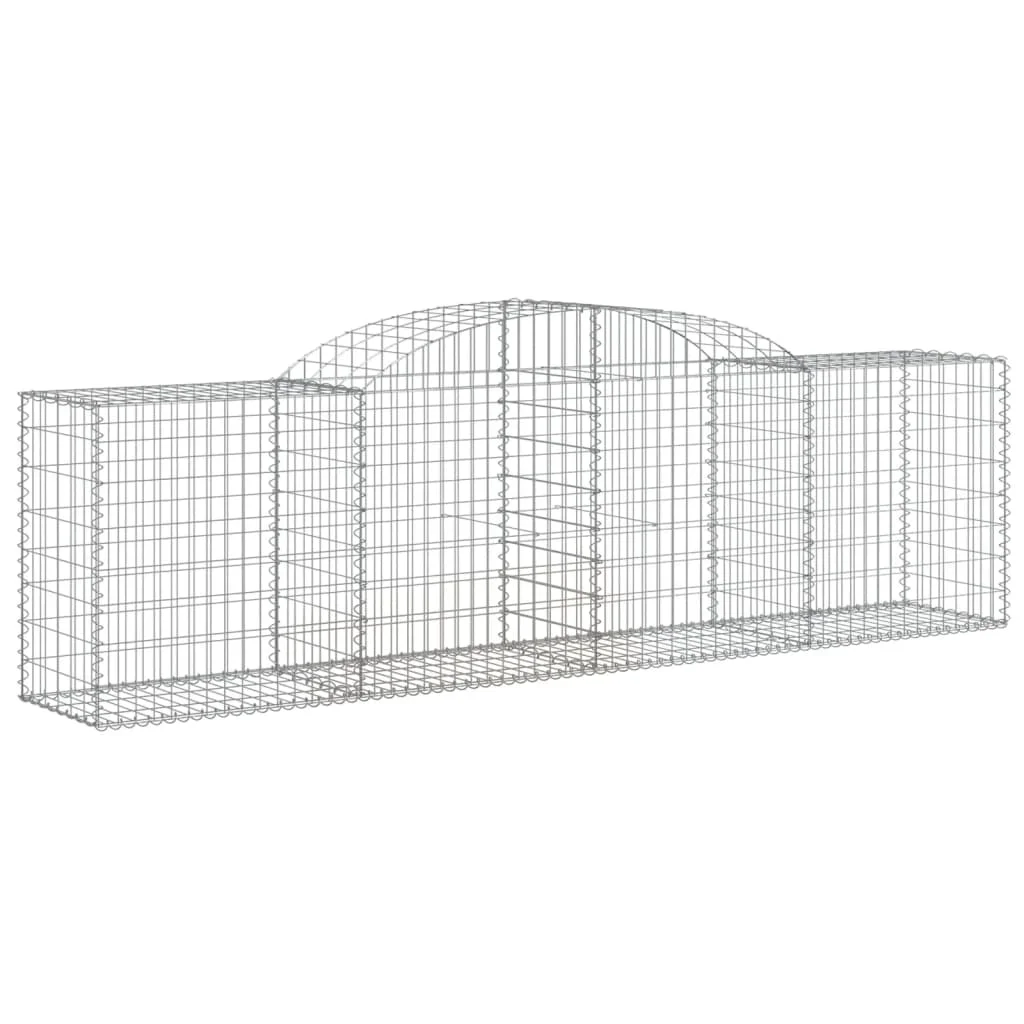 3 db íves horganyzott vas gabion kosár 300x50x80/100 cm