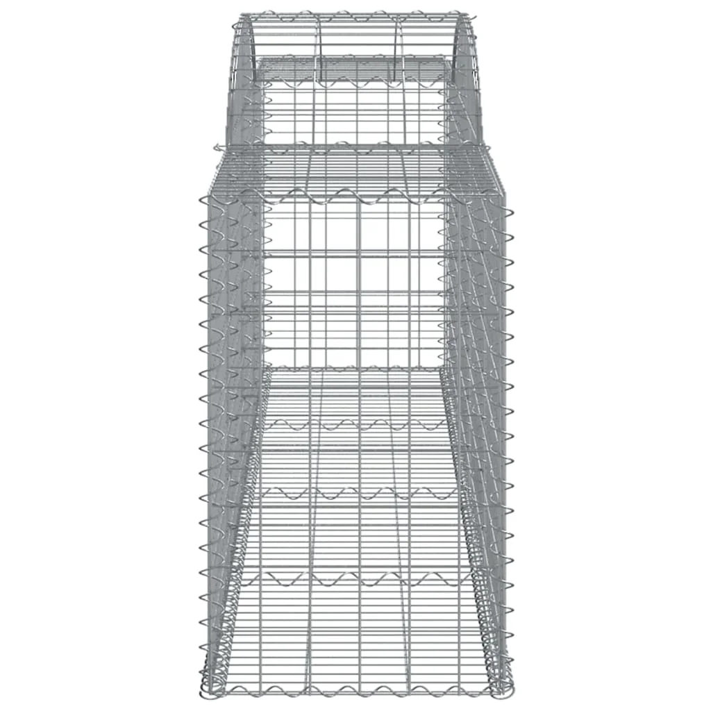 3 db íves horganyzott vas gabion kosár 300x50x80/100 cm