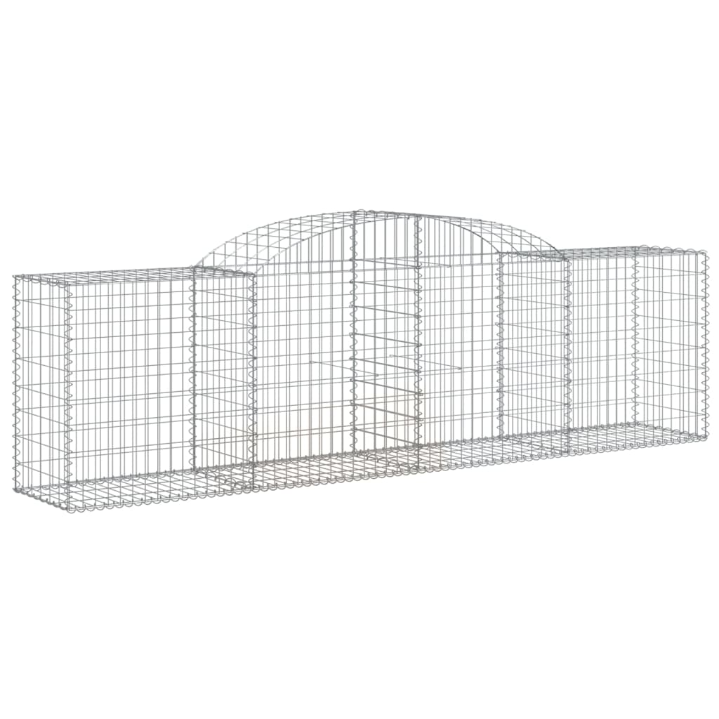 7 db íves horganyzott vas gabion kosár 300x50x80/100 cm