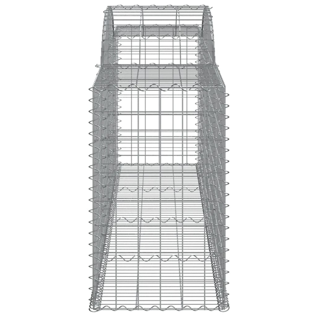 7 db íves horganyzott vas gabion kosár 300x50x80/100 cm