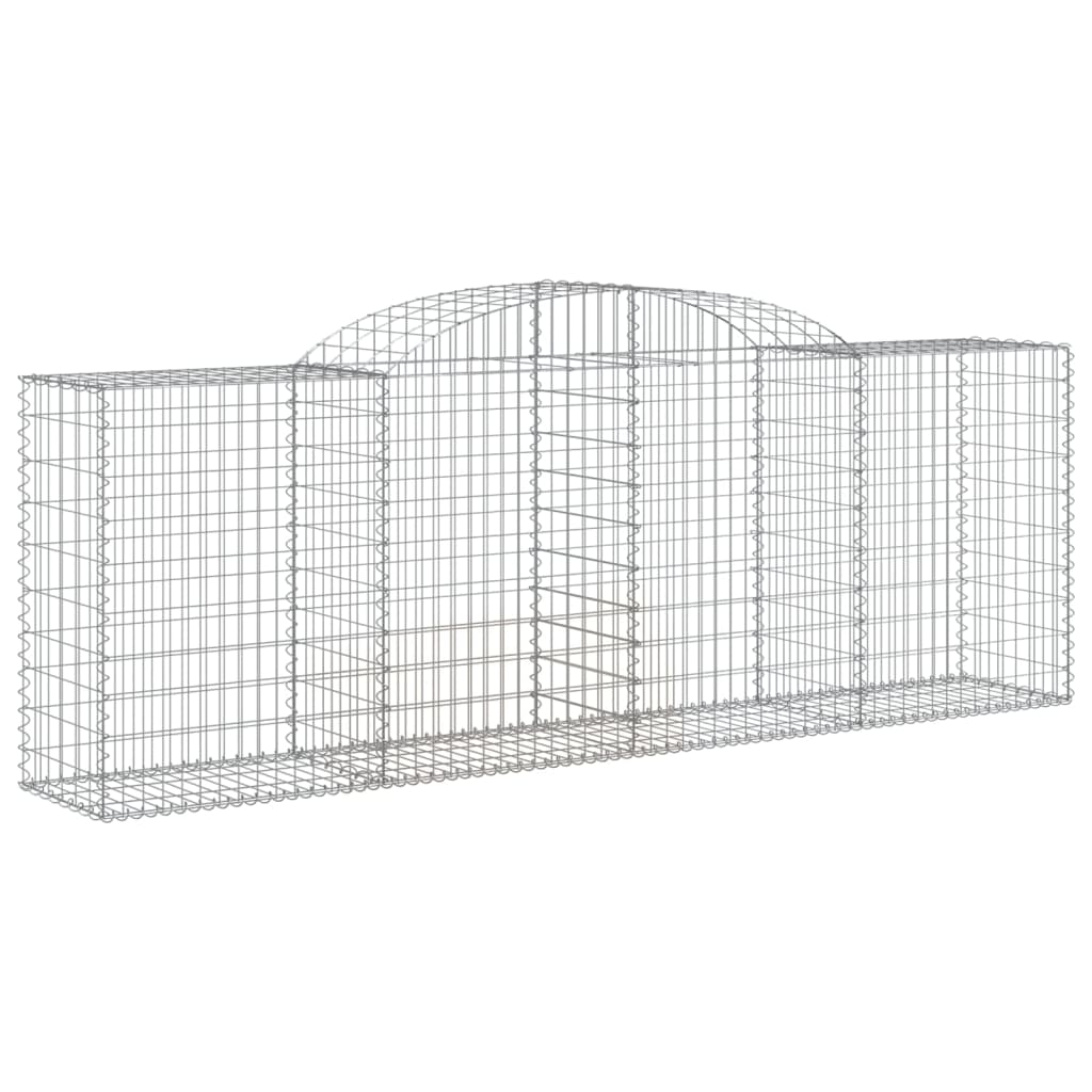 7 db íves horganyzott vas gabion kosár 300 x 50 x 100/120 cm