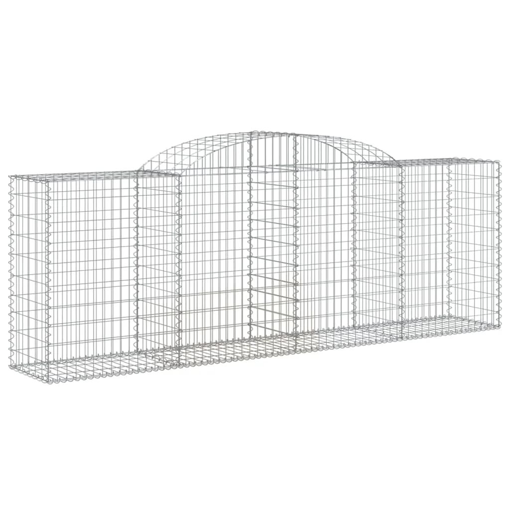 17 db íves horganyzott vas gabion kosár 300 x 50 x 100/120 cm
