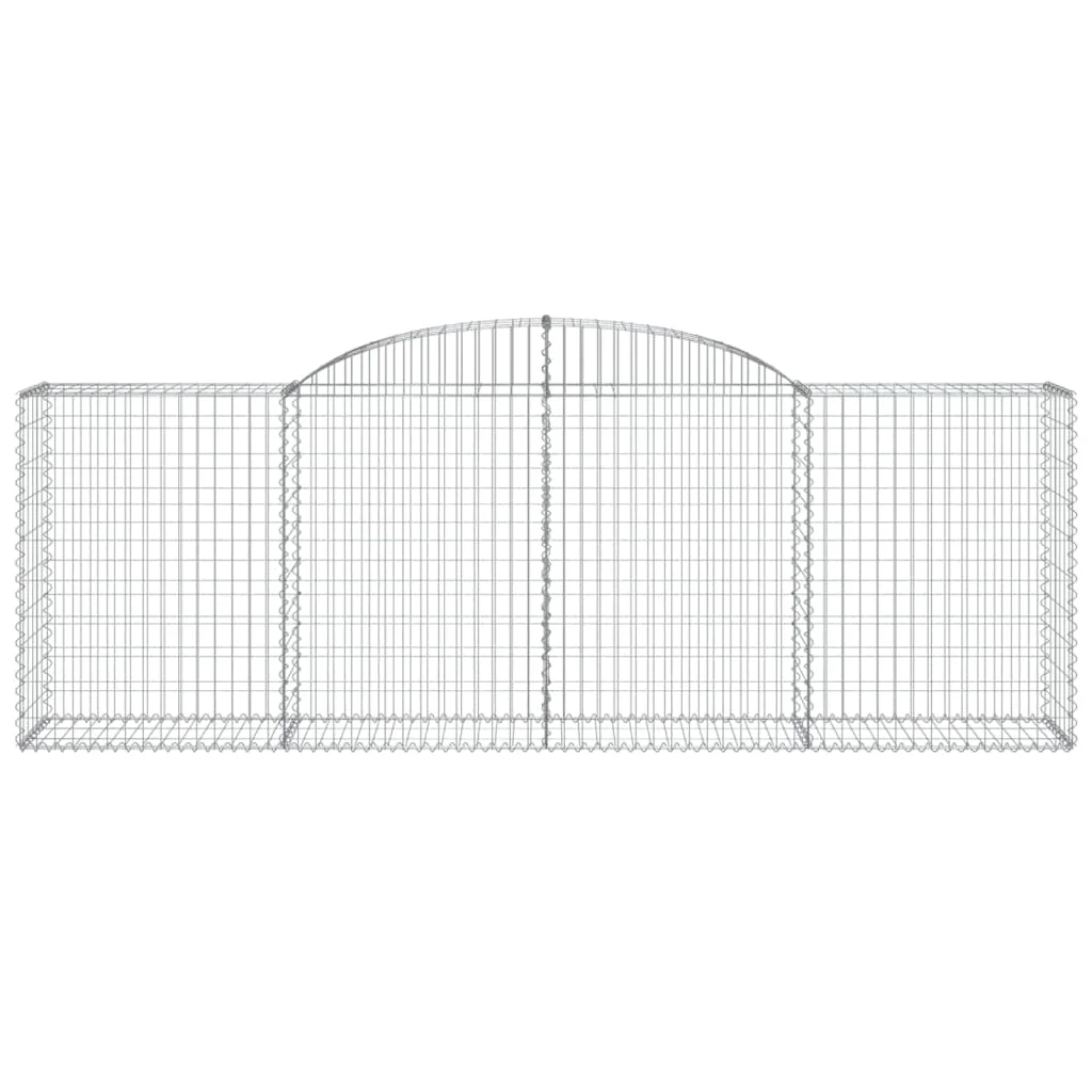 17 db íves horganyzott vas gabion kosár 300 x 50 x 100/120 cm