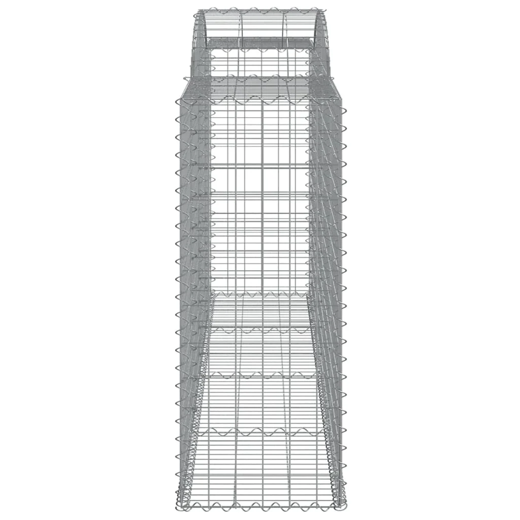 4 db íves horganyzott vas gabion kosár 300x50x120/140 cm
