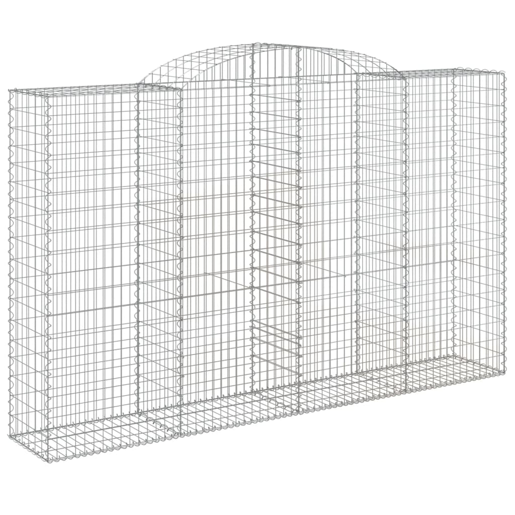 2 db íves horganyzott vas gabion kosár 300x50x180/200 cm