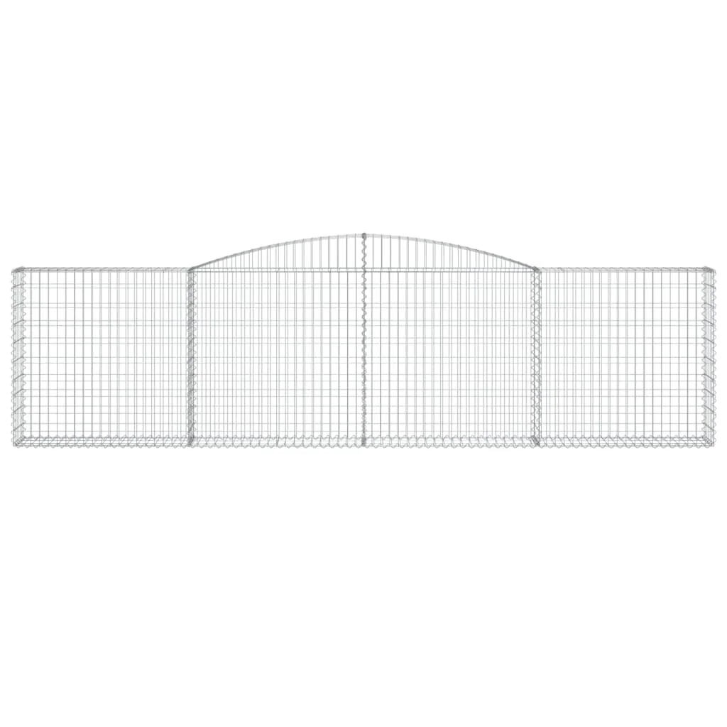 10 db íves horganyzott vas gabion kosár 400x30x100/120 cm