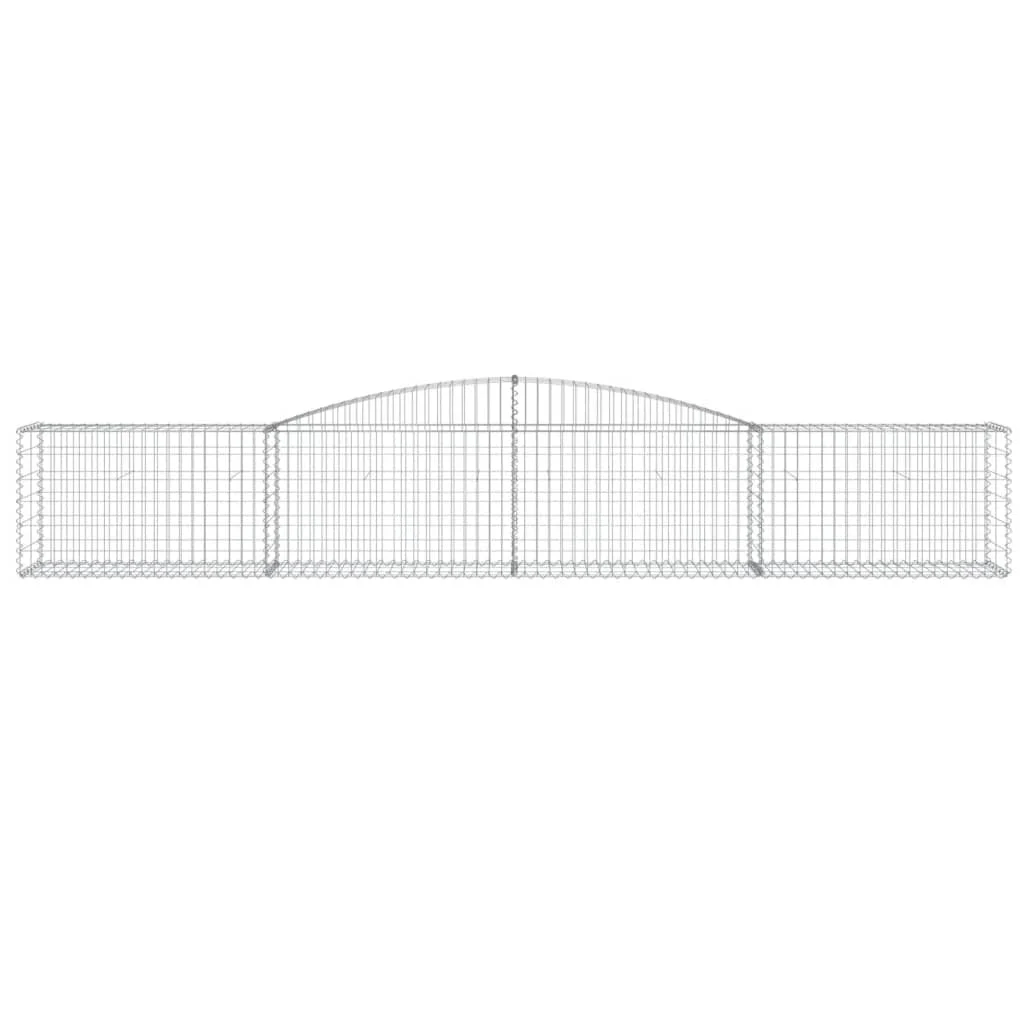 9 db íves horganyzott vas gabion kosár 400x50x60/80 cm