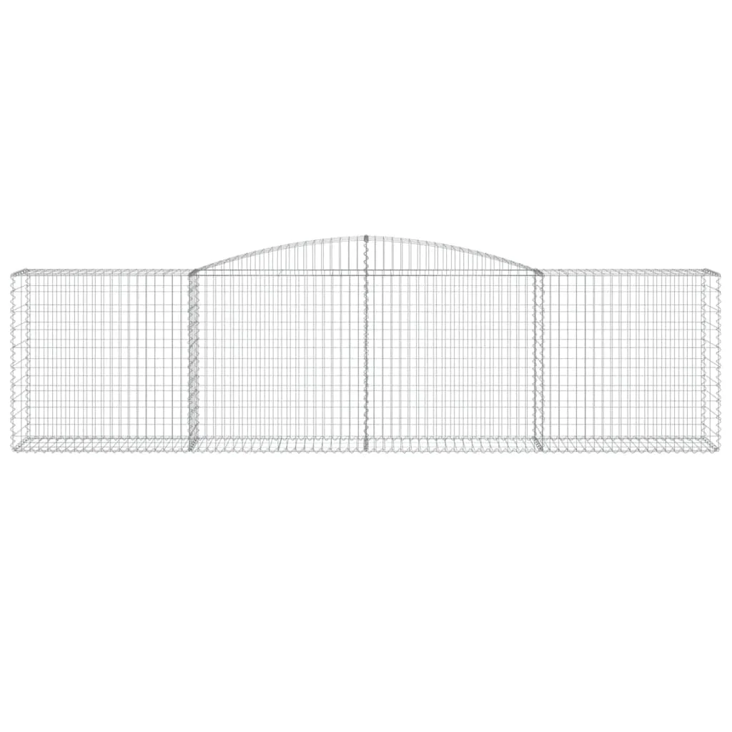 10 db íves horganyzott vas gabion kosár 400x50x100/120 cm