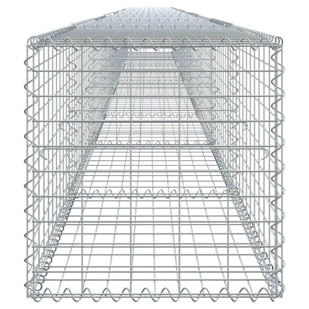 Horganyzott vas gabion kosár fedéllel 900 x 50 x 50 cm