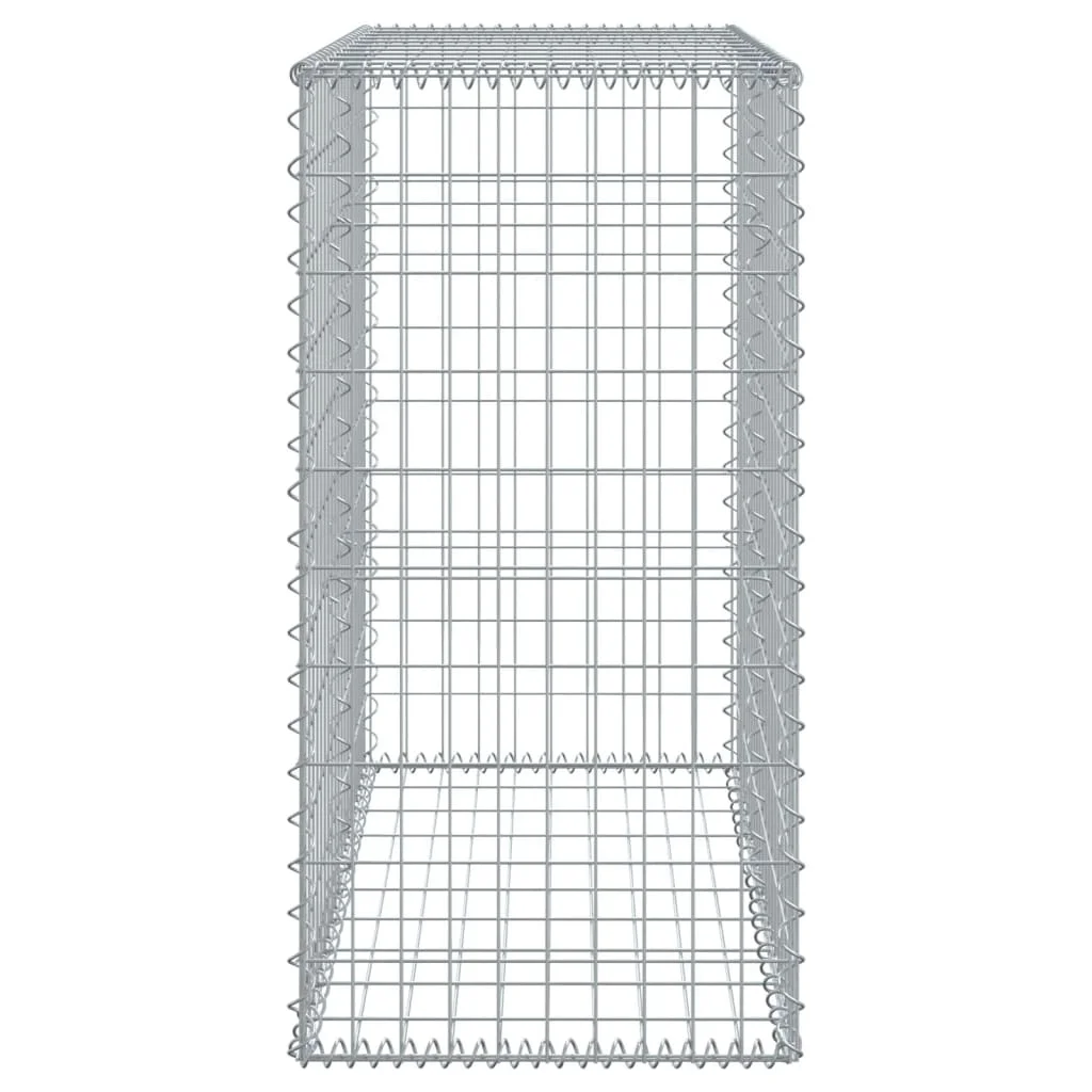 Horganyzott vas gabion kosár fedéllel 100 x 50 x 100 cm