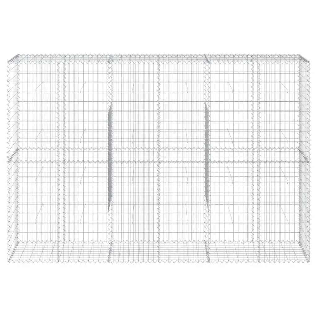 Horganyzott vas gabion kosár fedéllel 300 x 50 x 200 cm