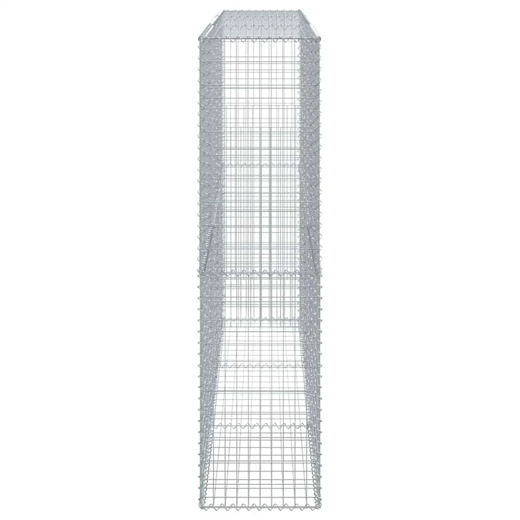 Horganyzott vas gabion kosár fedéllel 300 x 50 x 200 cm