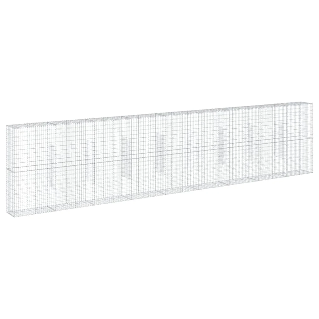 Horganyzott vas gabion kosár fedéllel 900 x 50 x 200 cm