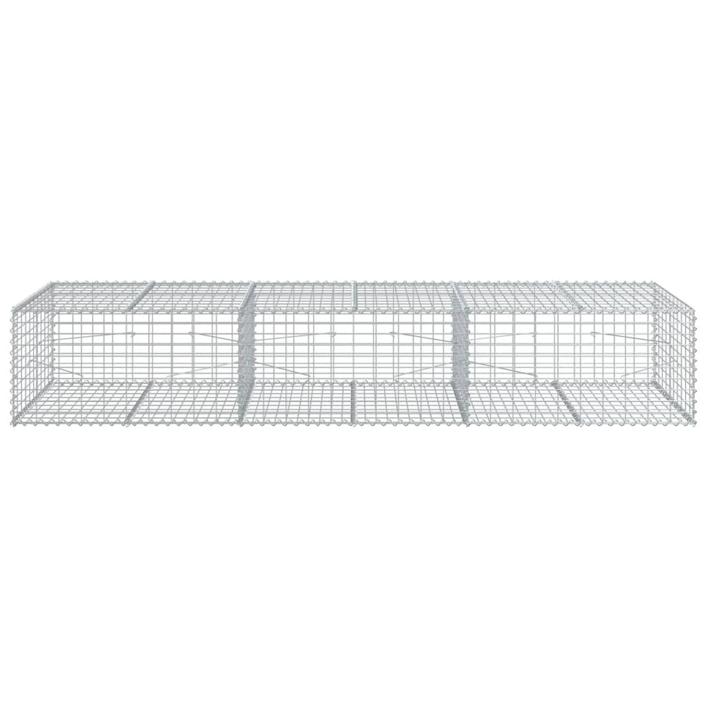 Horganyzott vas gabion kosár fedéllel 300 x 100 x 50 cm