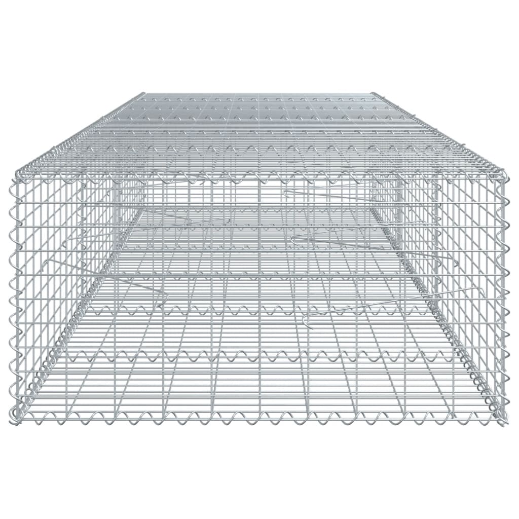 Horganyzott vas gabion kosár fedéllel 300 x 100 x 50 cm