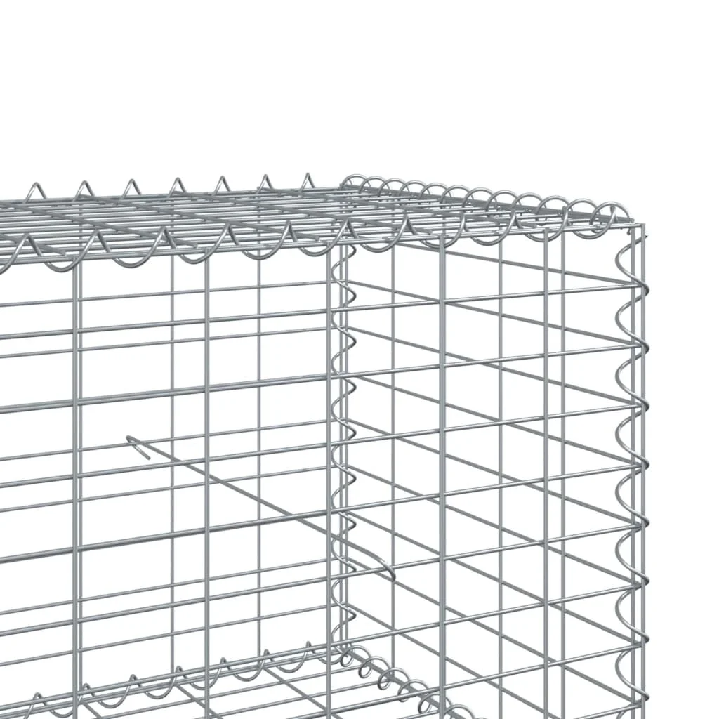 Horganyzott vas gabion kosár fedéllel 1100 x 100 x 50 cm