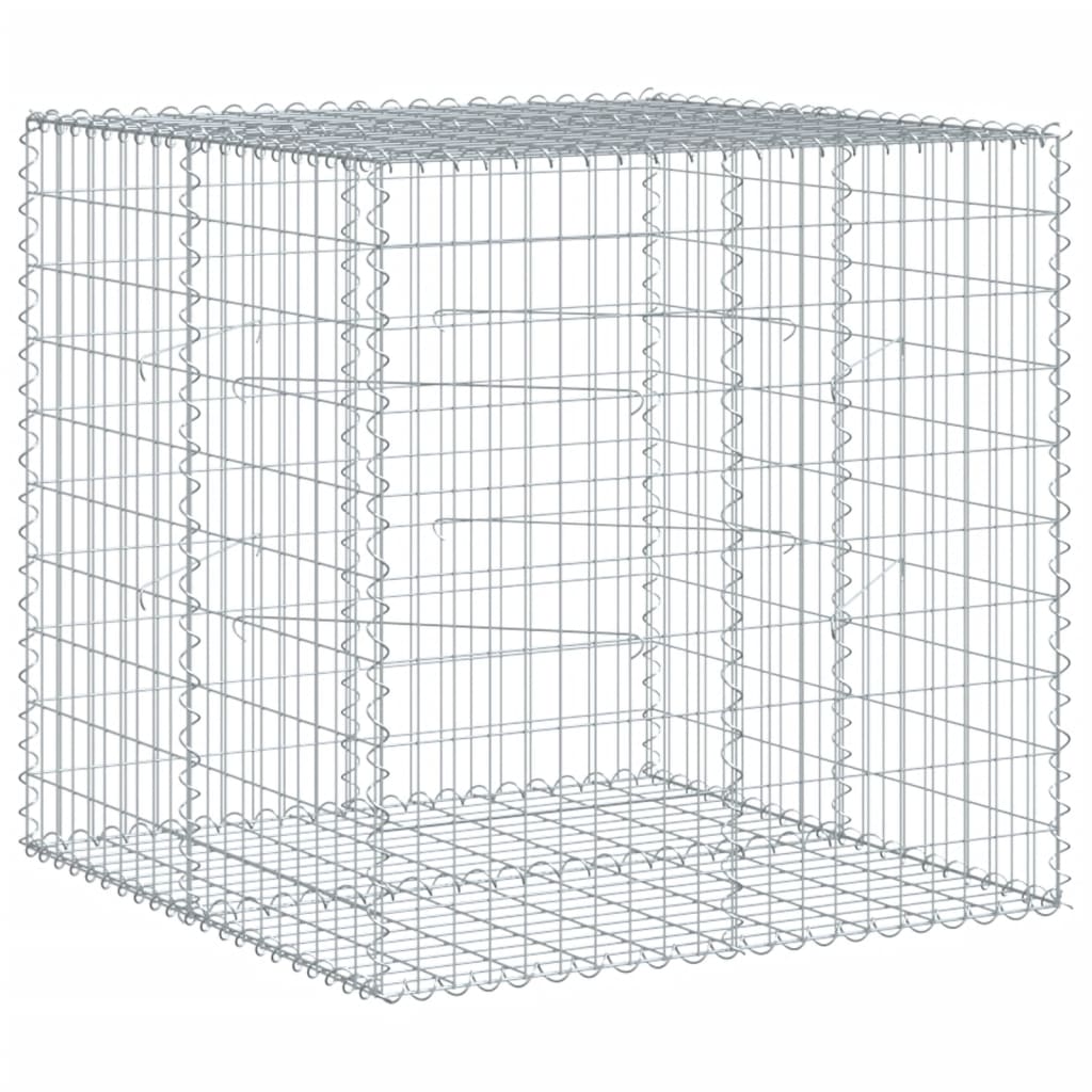 Horganyzott vas gabion kosár fedéllel 100 x 100 x 100 cm