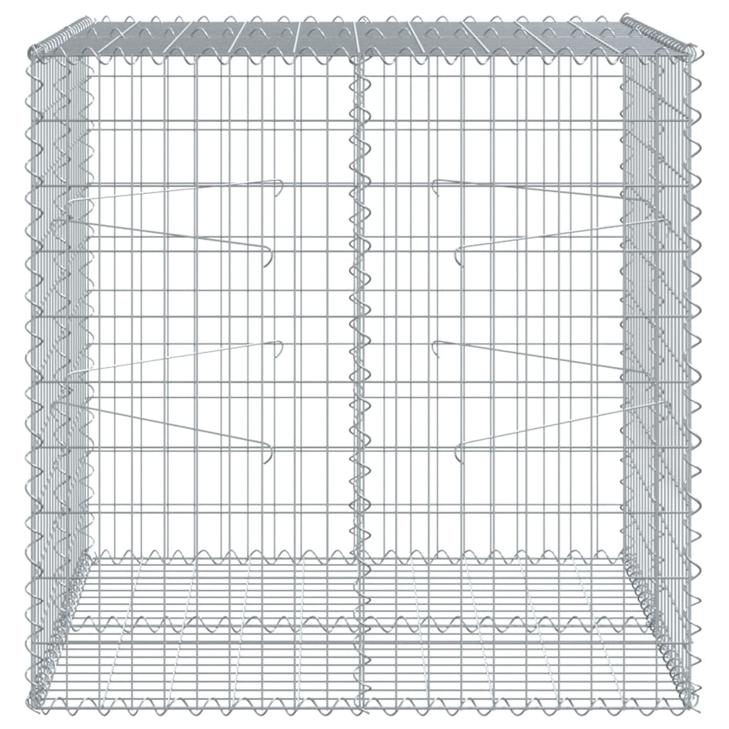 Horganyzott vas gabion kosár fedéllel 100 x 100 x 100 cm