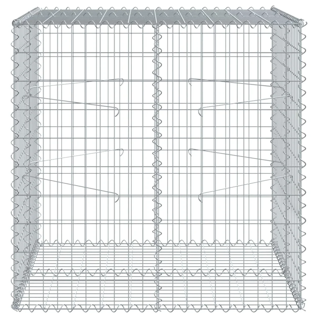 Horganyzott vas gabion kosár fedéllel 100 x 100 x 100 cm