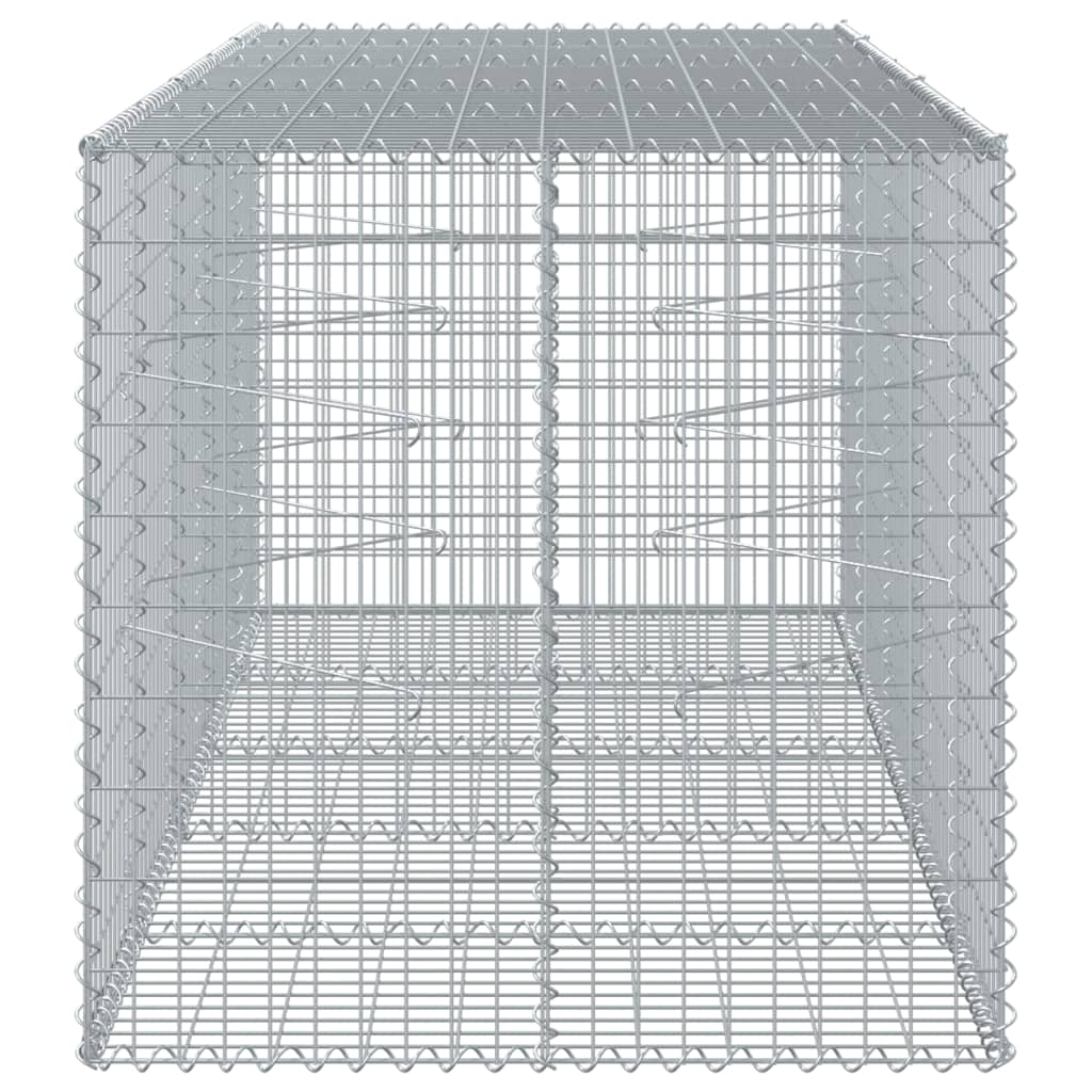 Horganyzott vas gabion kosár fedéllel 250 x 100 x 100 cm