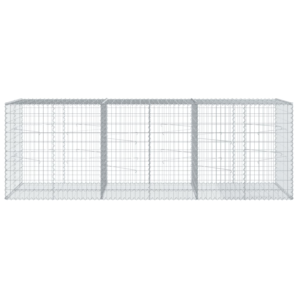 Horganyzott vas gabion kosár fedéllel 300 x 100 x 100 cm