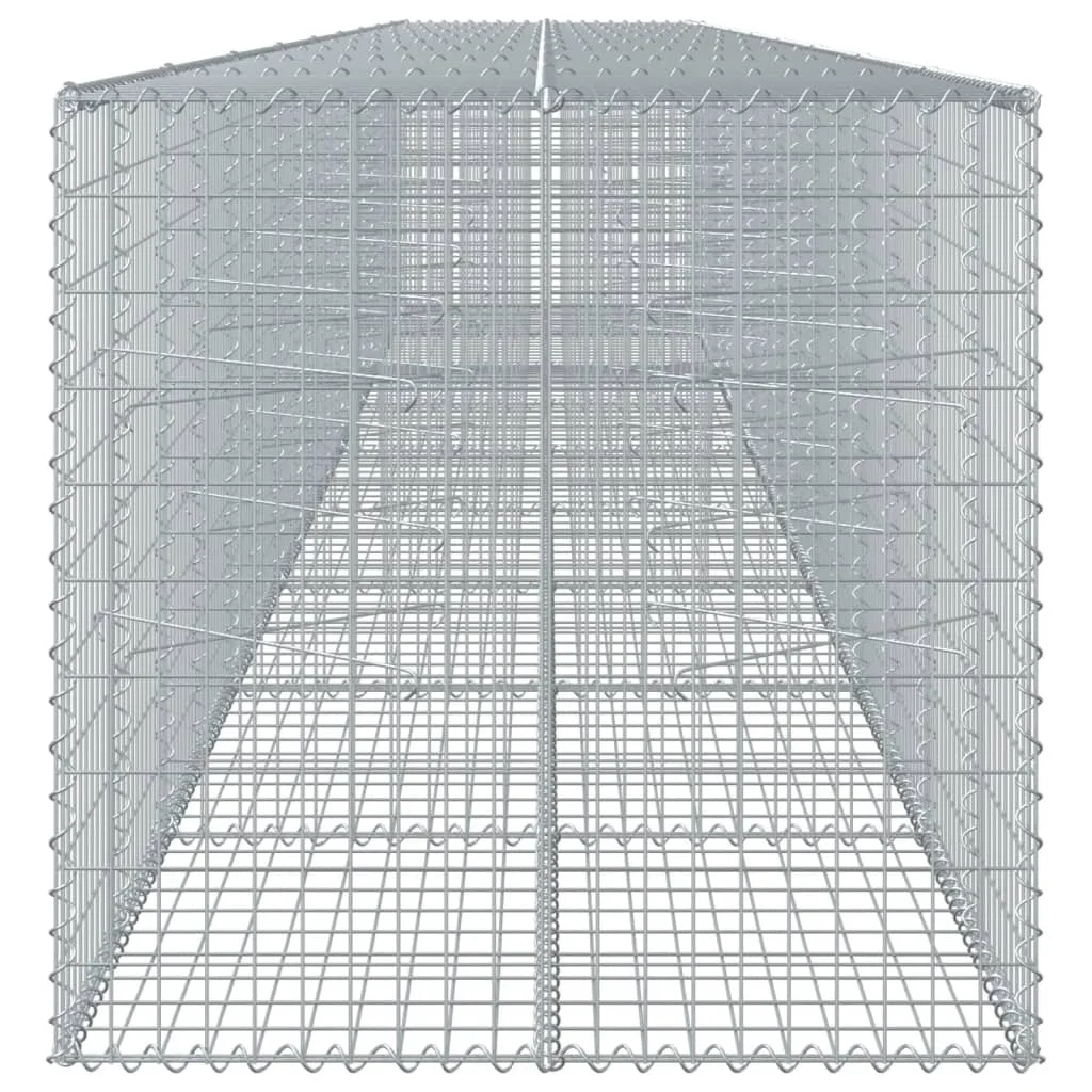 Horganyzott vas gabion kosár fedéllel 900 x 100 x 100 cm