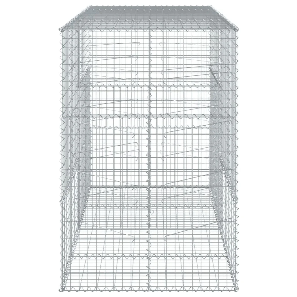 Horganyzott vas gabion kosár fedéllel 200 x 100 x 150 cm