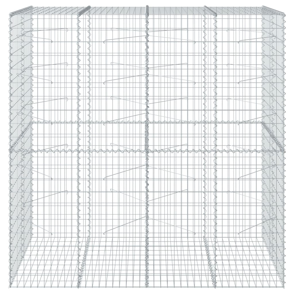 Horganyzott vas gabion kosár fedéllel 200 x 100 x 200 cm