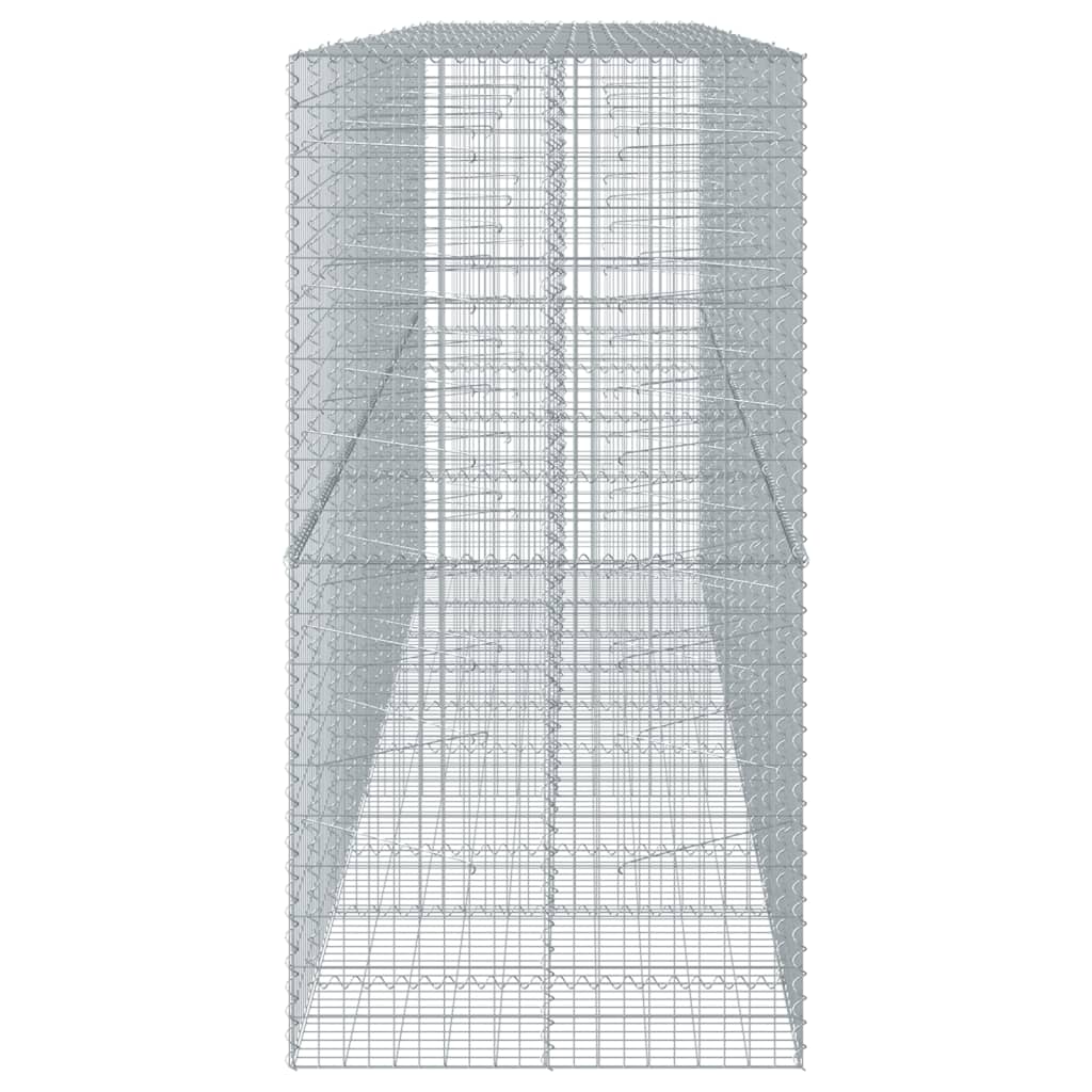 Horganyzott vas gabion kosár fedéllel 500 x 100 x 200 cm