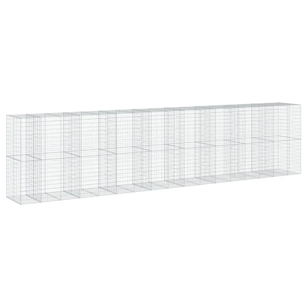Horganyzott vas gabion kosár fedéllel 850 x 100 x 200 cm