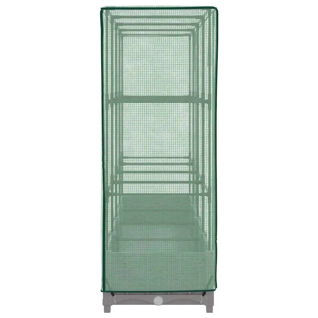 Rattan megjelenésű magaságyás melegháztakaróval 160x40x123 cm