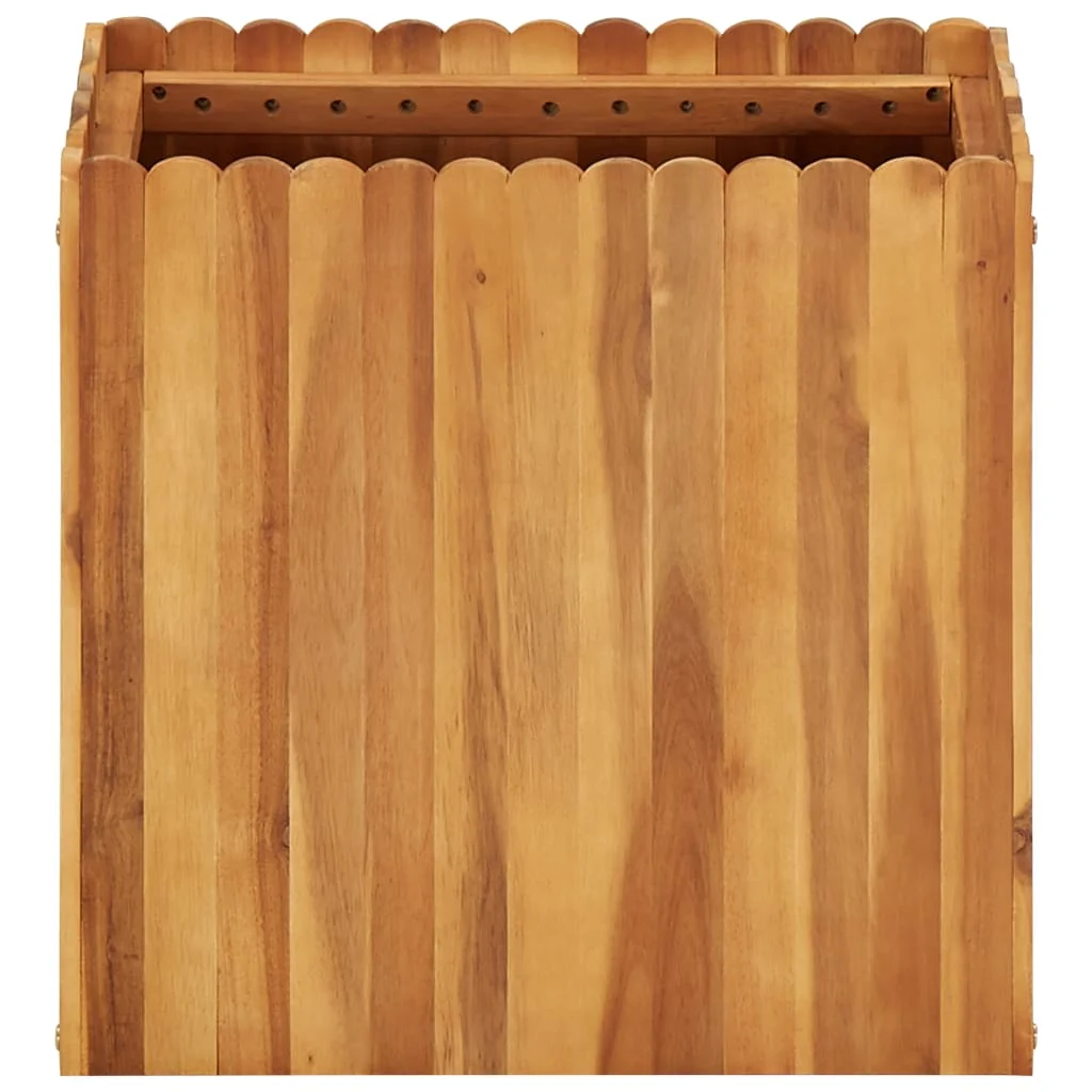 Tömör akácfa kerti magaságyás 50 x 30 x 50 cm