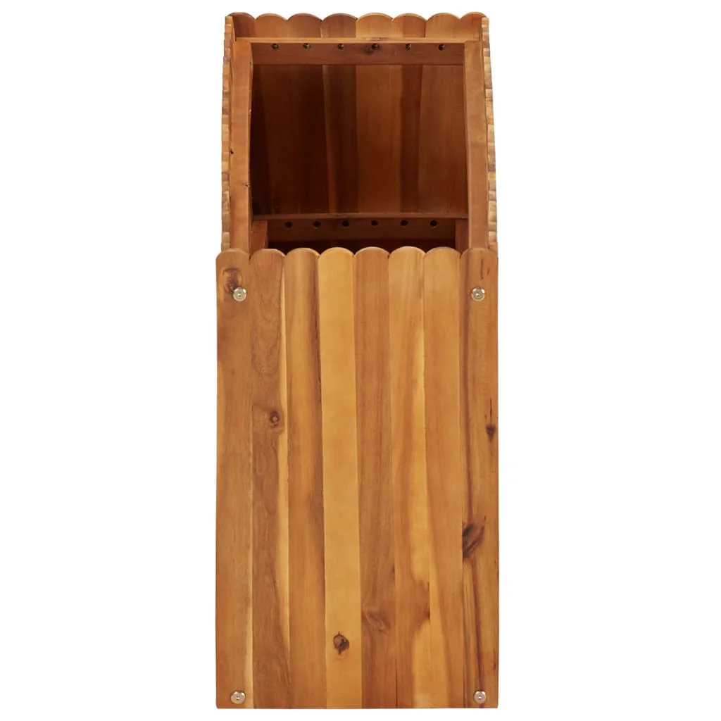 Tömör akácfa kerti magaságyás 100 x 30 x 50 cm