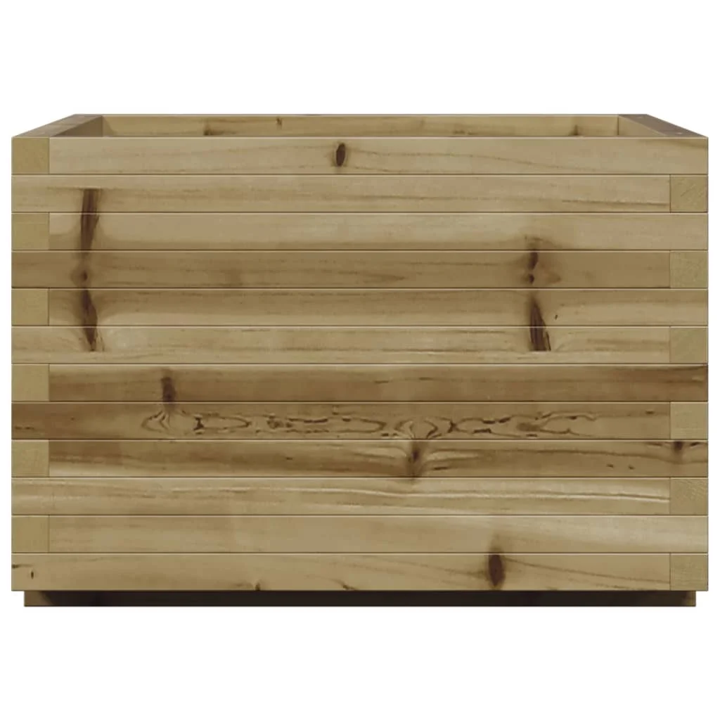 Impregnált fenyőfa kerti virágláda 70 x 70 x 49,5 cm