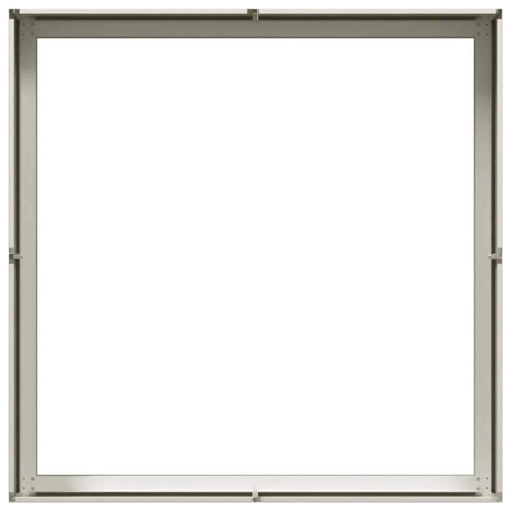 Fehér acél növénytartó 100x100x30 cm