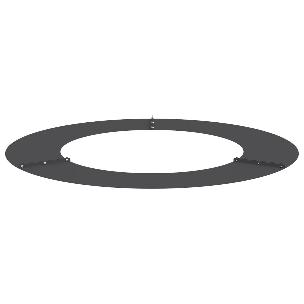 Műanyag virágcserép Fekete Műanyag Nagy Kerek Modern