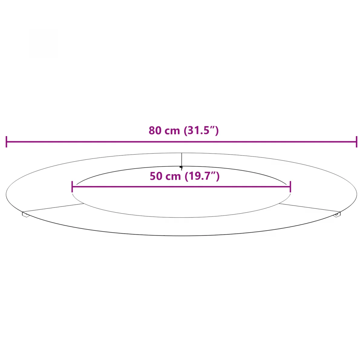 Műanyag virágcserép Fekete Műanyag Nagy Kerek Modern