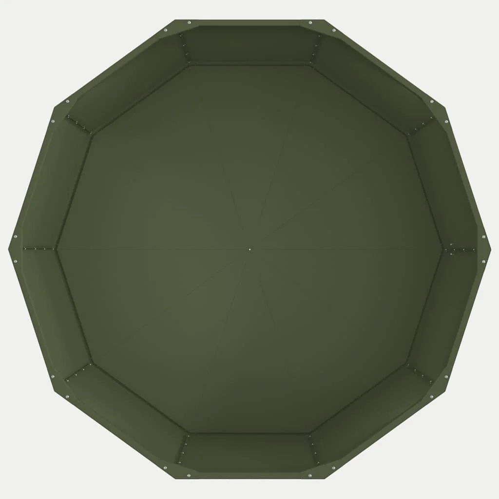 Növénytartó Olajzöld 120 x 120 x 50 cm Acél