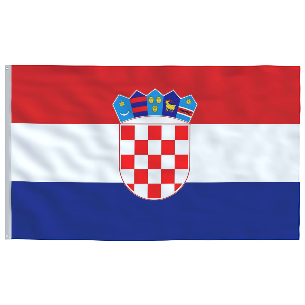 Alumínium horvát zászló és rúd 6,23 m