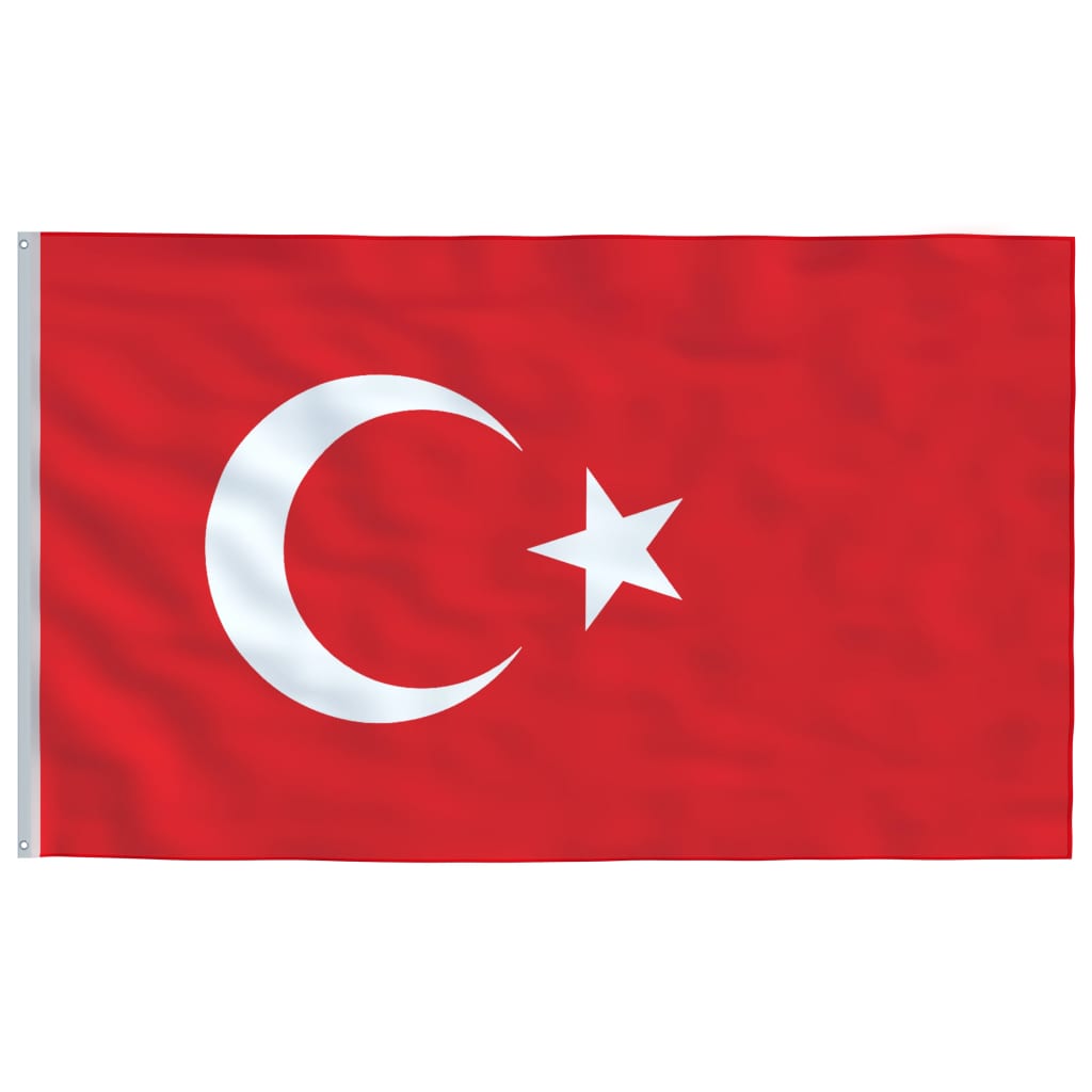 Alumínium török zászló és rúd 6,23 m