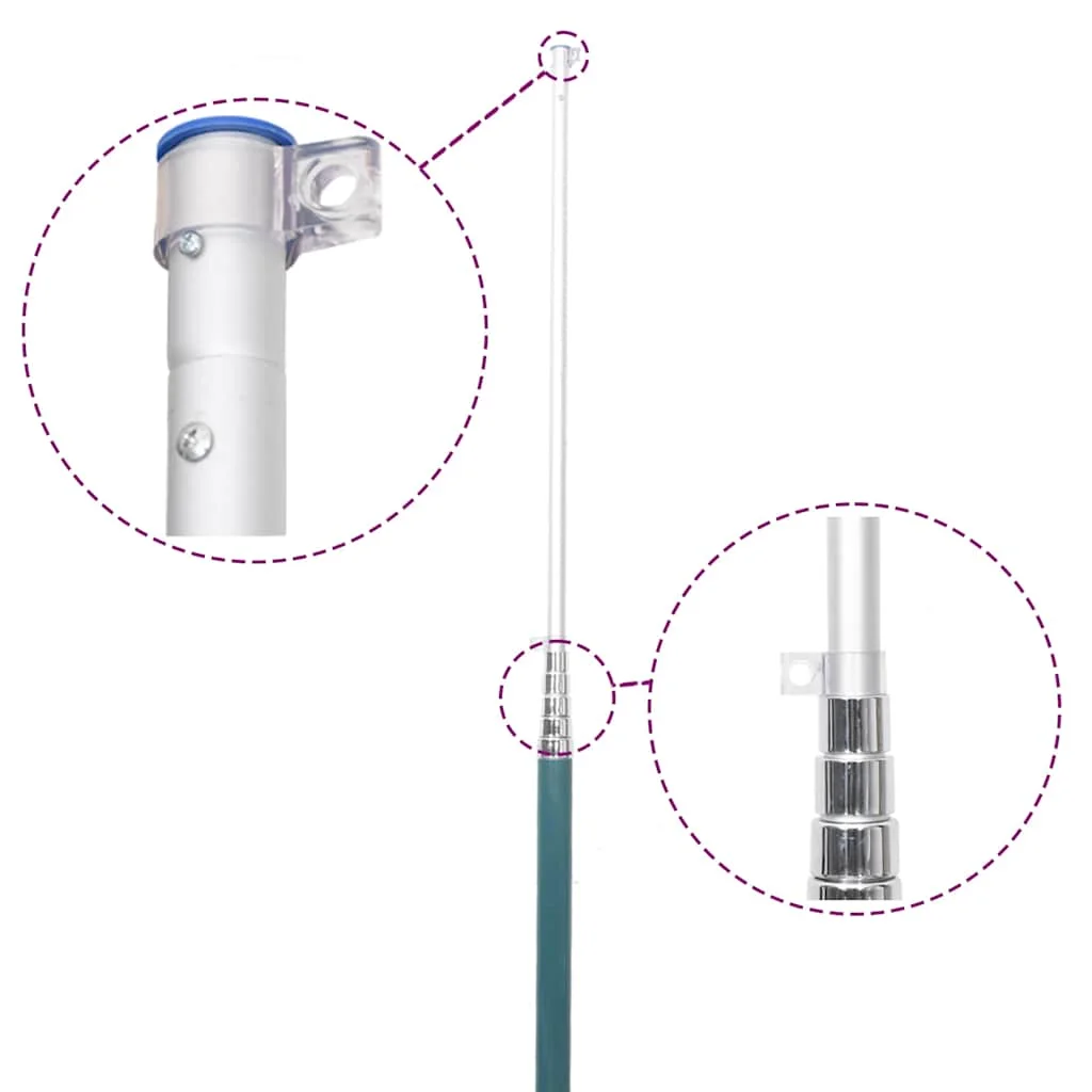 Portugál alumínium zászló és rúd 5,5 m