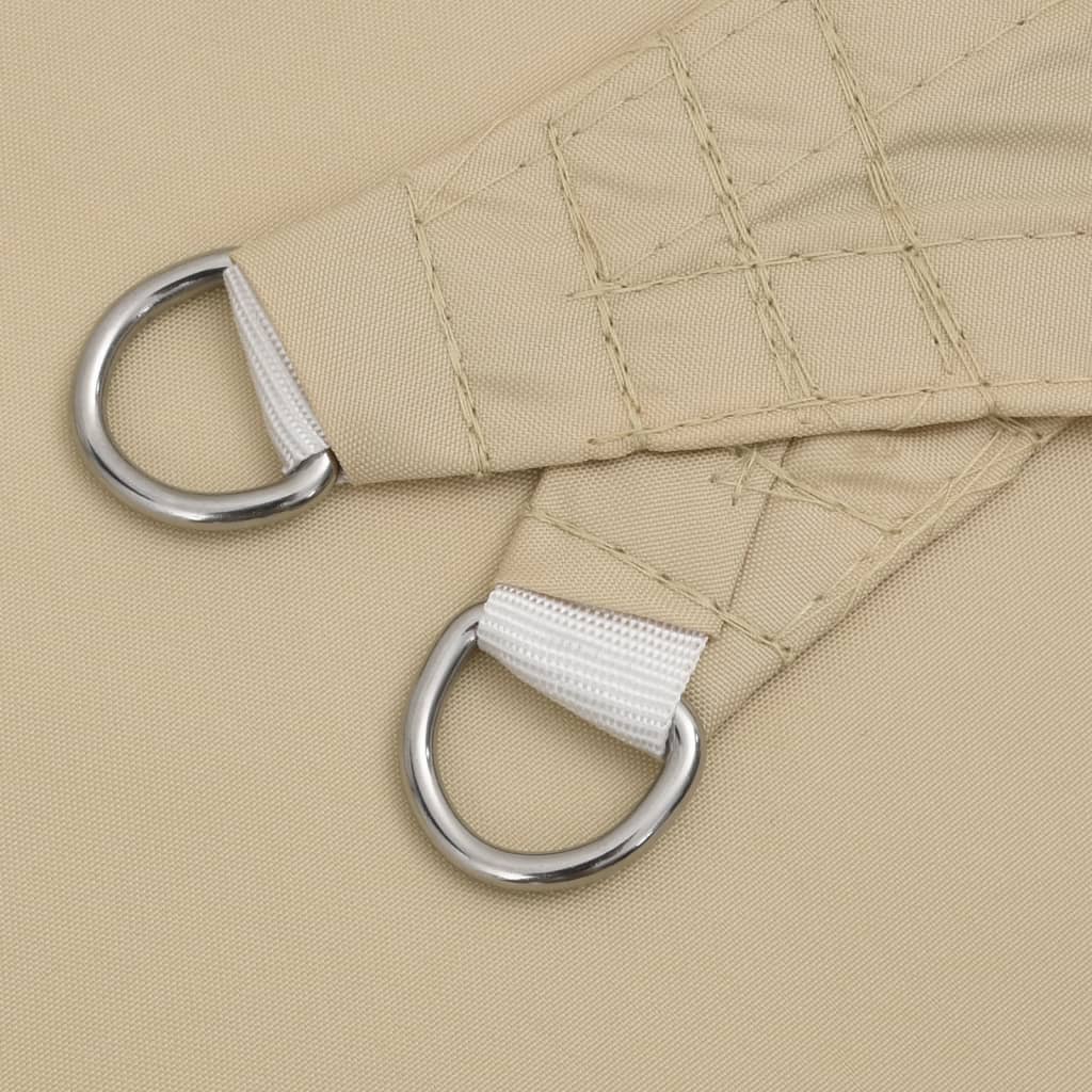 Bézs téglalap alakú oxford-szövet napvitorla 6 x 8 m