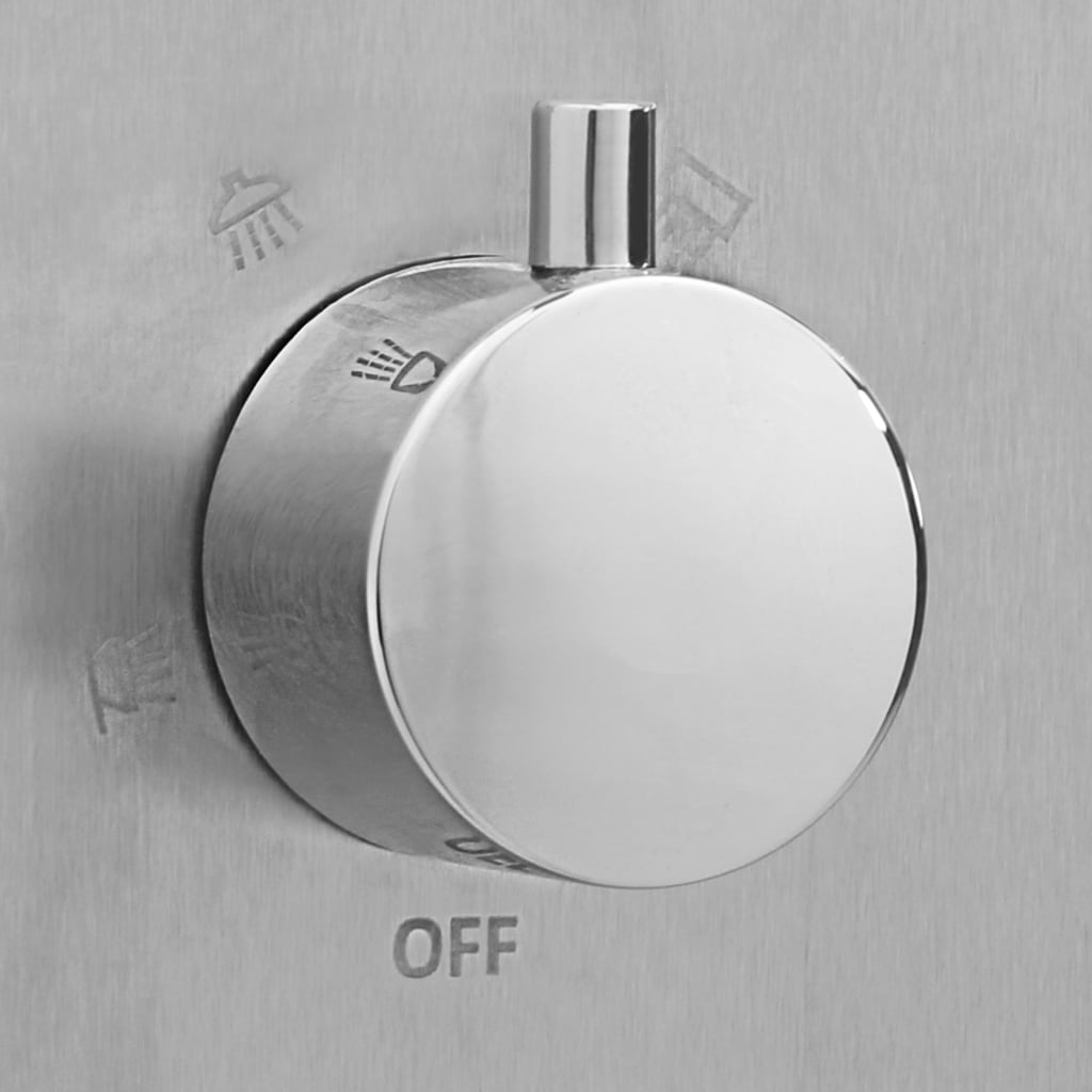 Kültéri WPC és rozsdamentes acél zuhany és zuhanytálca