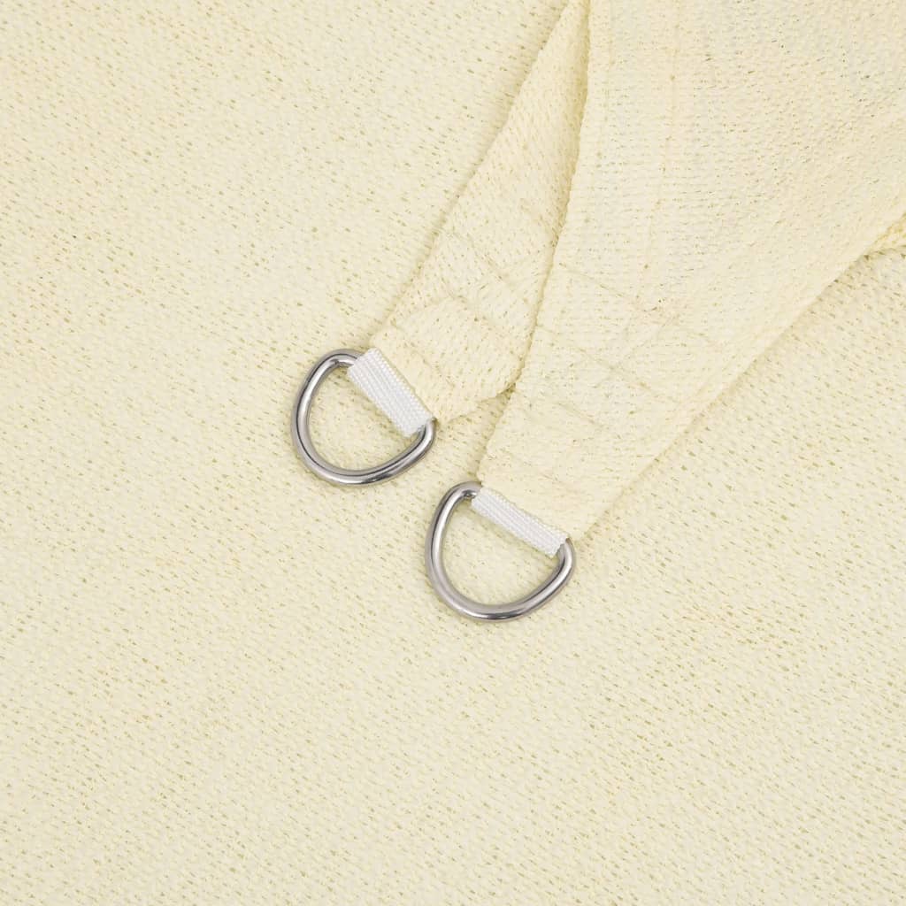 Krémszínű HDPE napvitorla 160 g/m² 5 x 6 m