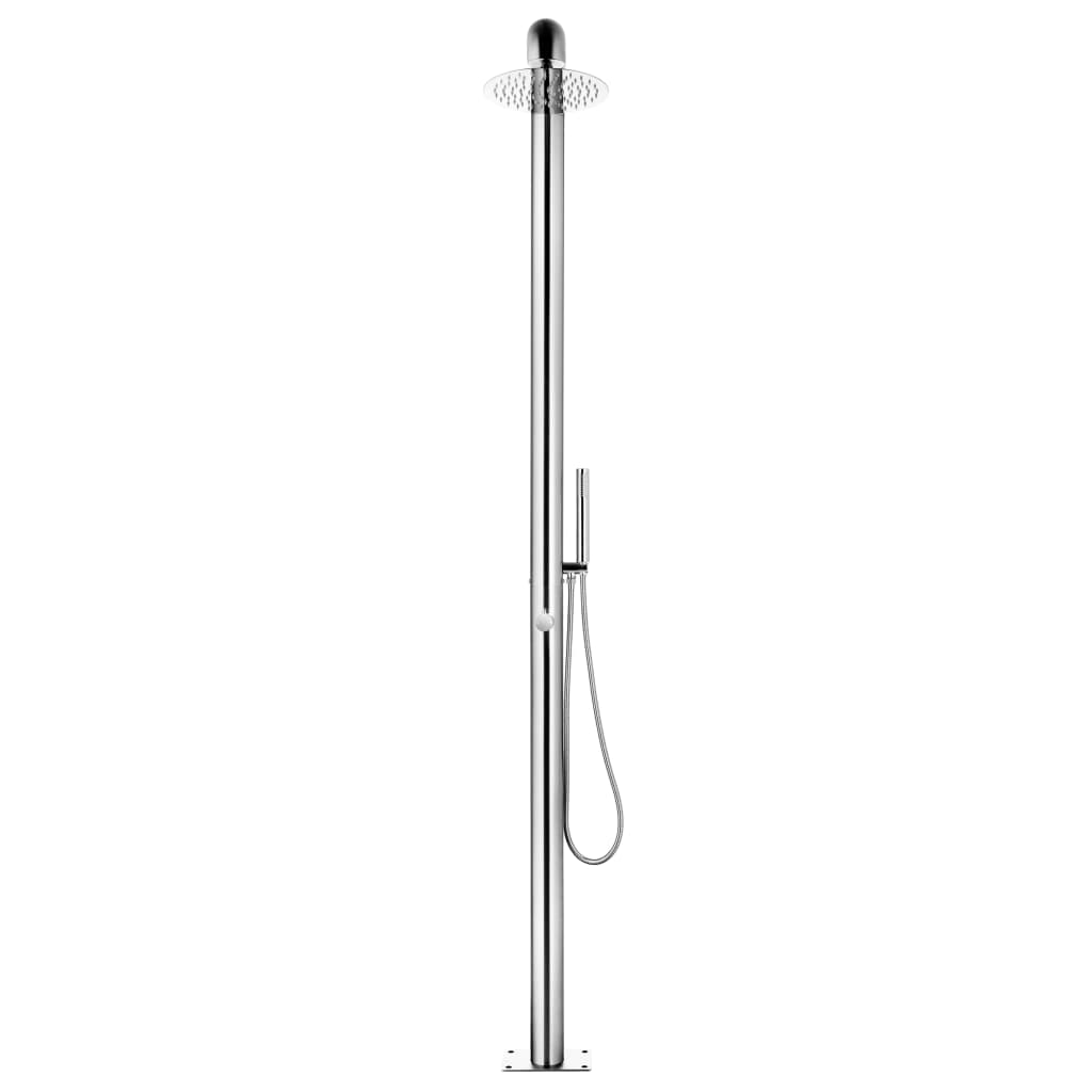 Rozsdamentes acél kerti zuhany 225 cm