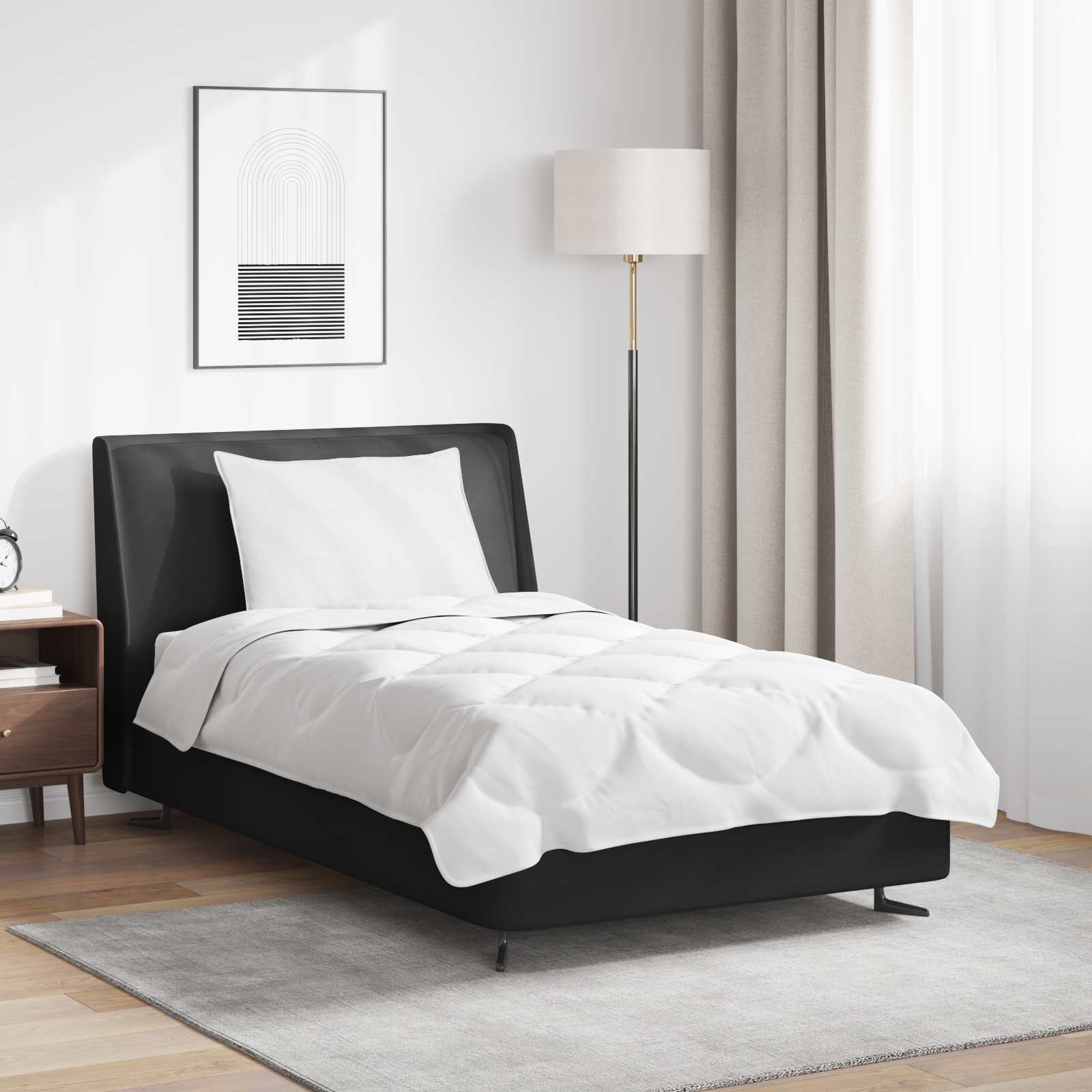 Takaró szett párnával 2 pcs Fehér Mikroszálas