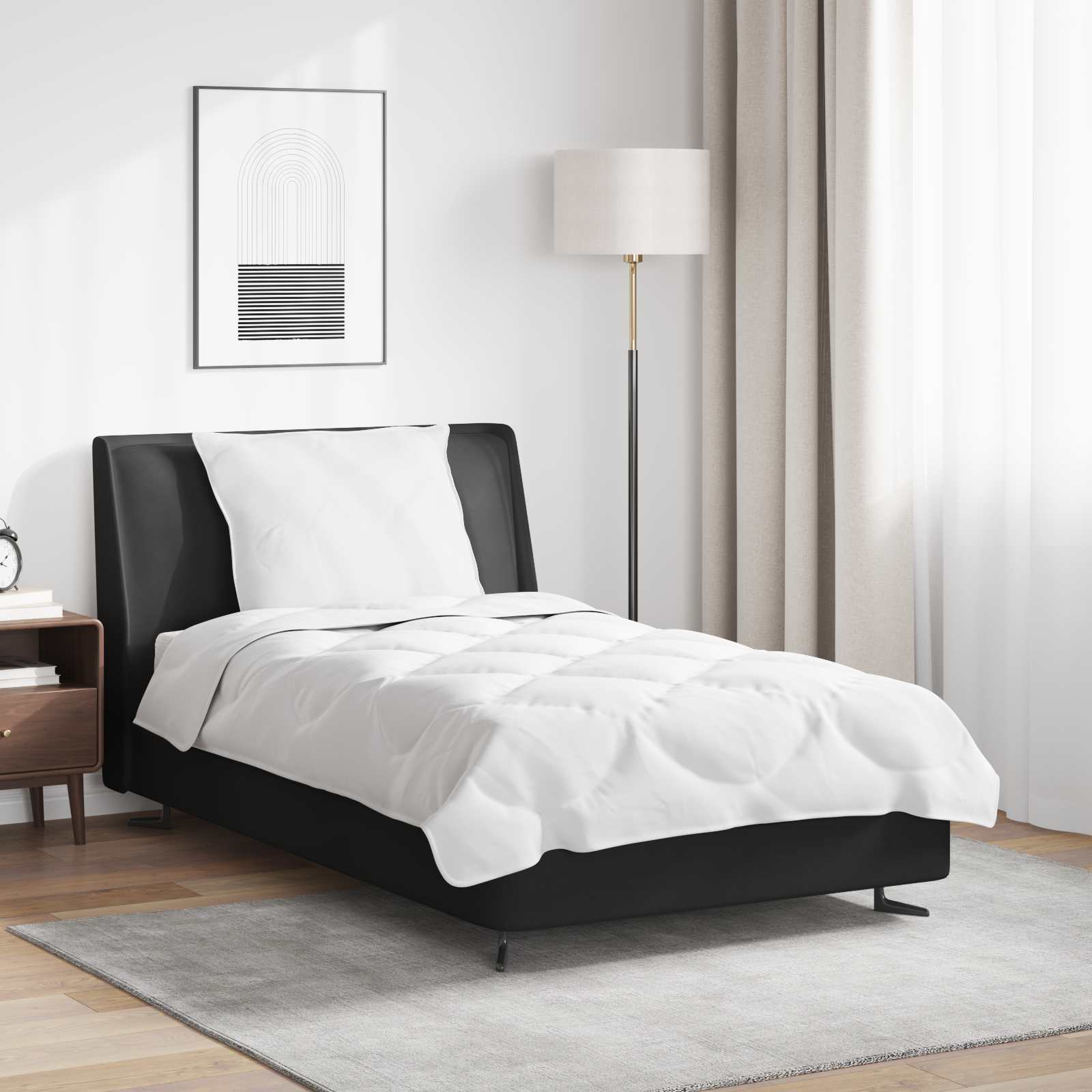 Takaró szett párnával 2 pcs Fehér Mikroszálas