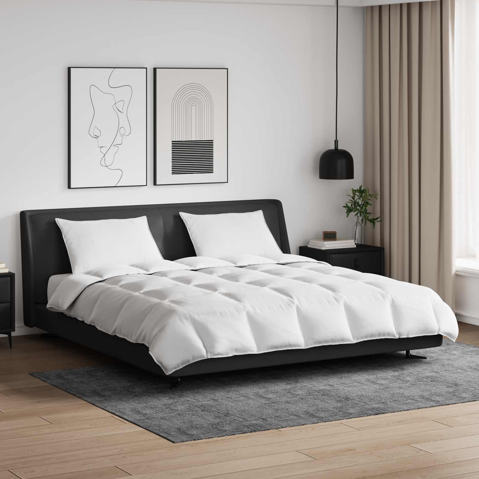 Takaró szett párnával 3 pcs Fehér Levegőpárna