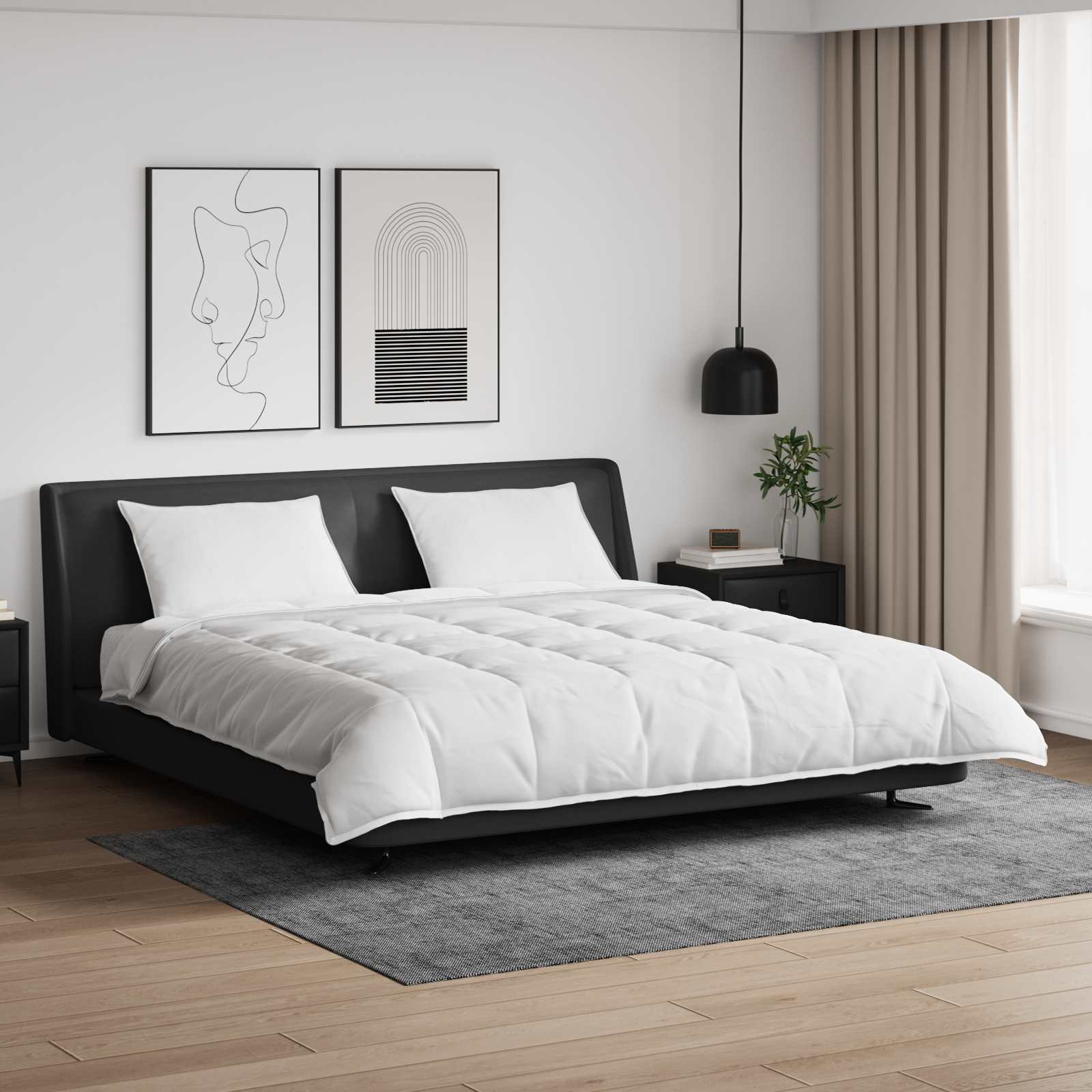 Takaró szett párnával 3 pcs Fehér Levegőpárna