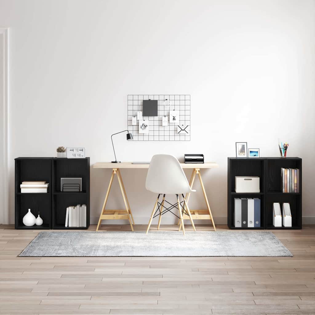 TV szekrény garnitúra 4 pcs Fekete tölgy 72 x 35 x 36.5 cm